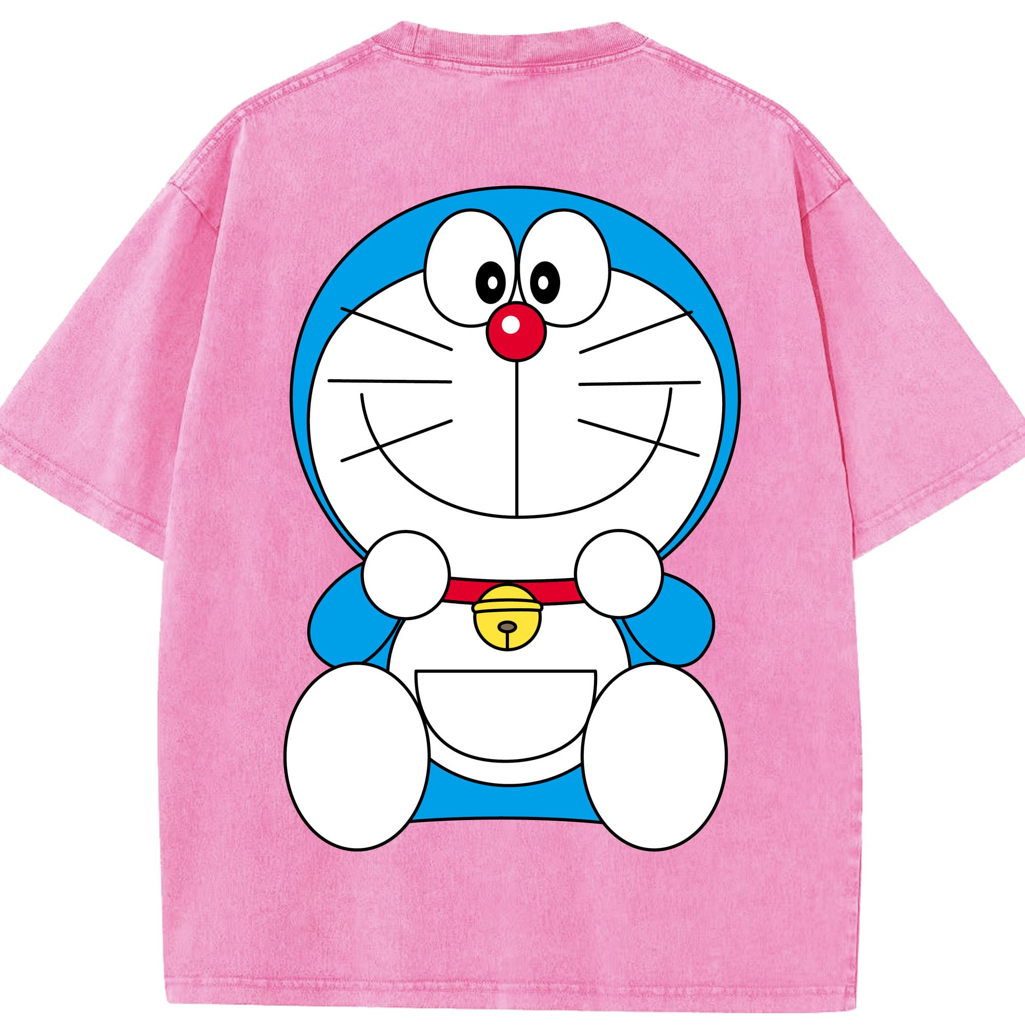 （画像用） ドラえもん Doraemon 綿100% ヴィンテージ風 半袖Tシャツ（背面プリント）